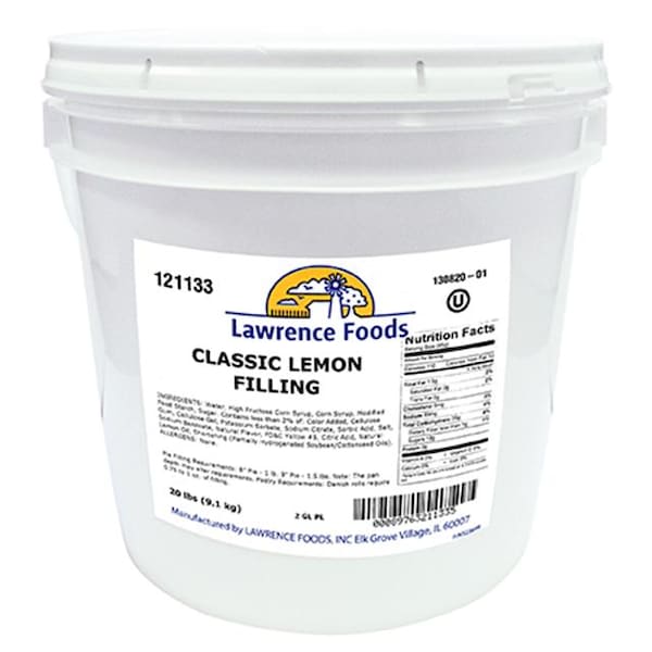 Lawrence Foods Relleno Clásico de Limón en envase de 2 galones - 121133