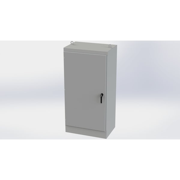 Saginaw Control & Engineering Carbon Steel Electrical Enclosures, 72 in H, 24 in D, 36 in W, NEMA 3R, 12, 13, Hinged - SCE-723624FS