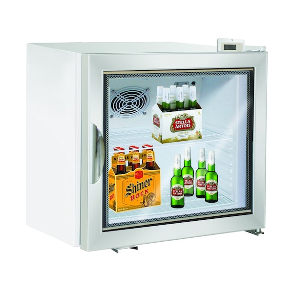 Maxx Cold Merchandiser Refrigerator, Countertop, 22.4 in.W, 2.1 cu. ft. Storage Capacity, in White - MXM1-2RHC