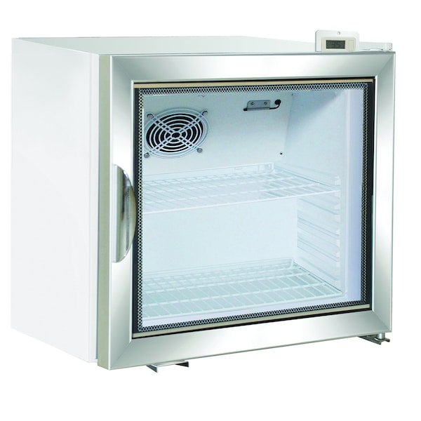 Maxx Cold Merchandiser Refrigerator, Countertop, 22.4 in.W, 2.1 cu. ft. Storage Capacity, in White - MXM1-2RHC