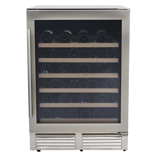 Avanti 51 Bottle DESIGNER Series Wine Cooler, Stainless Steel - WCD52SZ3S