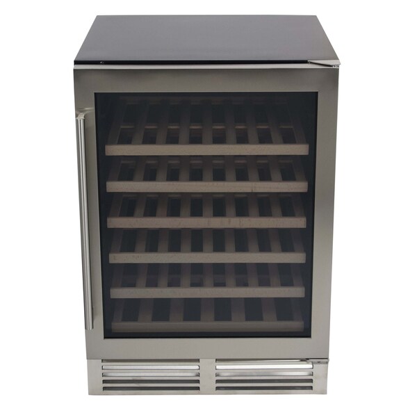 Avanti 51 Bottle DESIGNER Series Wine Cooler, Stainless Steel - WCD52SZ3S