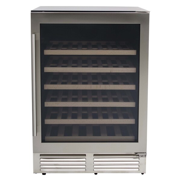 Avanti 51 Bottle DESIGNER Series Wine Cooler, Stainless Steel - WCD52SZ3S