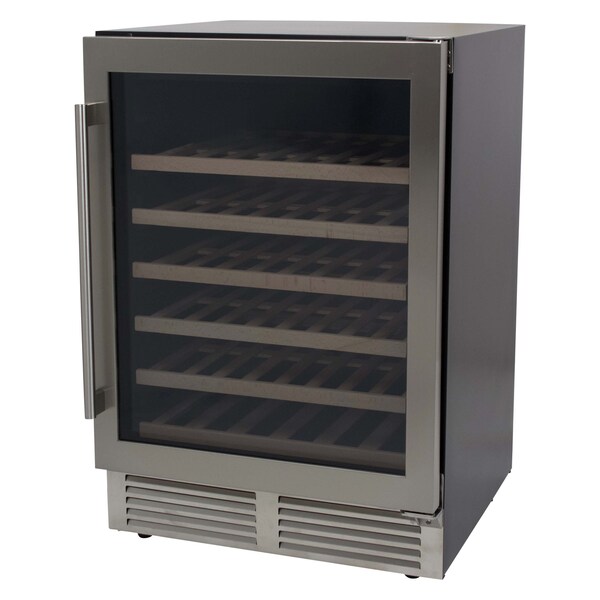 Avanti 51 Bottle DESIGNER Series Wine Cooler, Stainless Steel - WCD52SZ3S