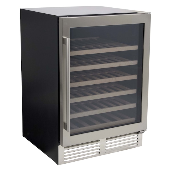 Avanti 51 Bottle DESIGNER Series Wine Cooler, Stainless Steel - WCD52SZ3S