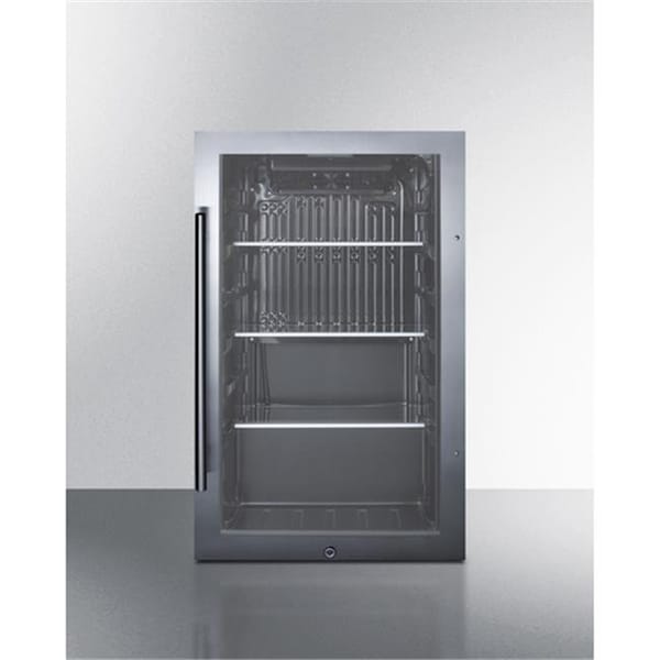 Summit Appliance Summit Appliance SPR488BOS 33 x 19 x 17 in. Shallow Depth Outdoor Refrigerator; Black Cabinet - SPR488BOS