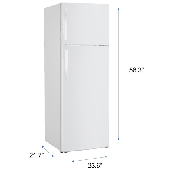 Premium Levella 7.0 cu ft Frost Free Top Freezer Refrigerator in White - PRN7005HW