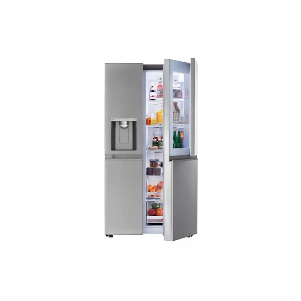 Almo 27 cu. ft. Side-by-Side Refrigerator/Freezer with Dual Ice Makers and Craft Ice - LRSDS2706S
