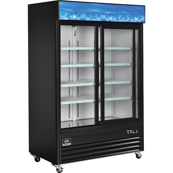 Nexel Merchandiser Refrigerator, 2 Door, 53.1Wx31.9Dx84.4H - G1.2YBM2F-HC  (Sliding Door)