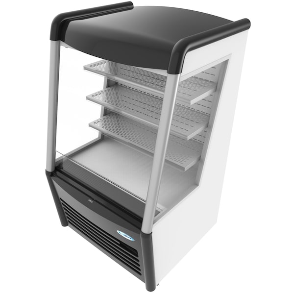 Koolmore 36" Open Air Merchandiser Grab and Go Refrigerator with LED Lighting and Night Curtain - CDAU-13C