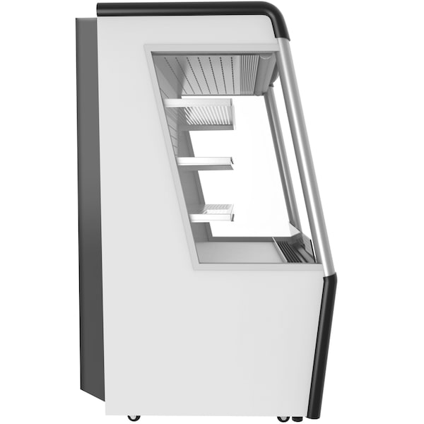 Koolmore 36" Open Air Merchandiser Grab and Go Refrigerator with LED Lighting and Night Curtain - CDAU-13C