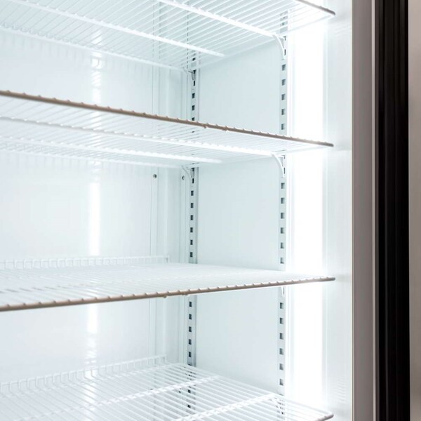 Koolmore 23" Commercial Glass 1 Door Display Refrigerator Merchandiser-Upright Beverage Cooler w/LED Lighting - MDR-1GD-13C