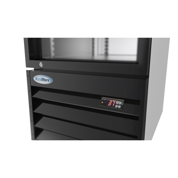 Koolmore 23" Commercial Glass 1 Door Display Refrigerator Merchandiser-Upright Beverage Cooler w/LED Lighting - MDR-1GD-13C