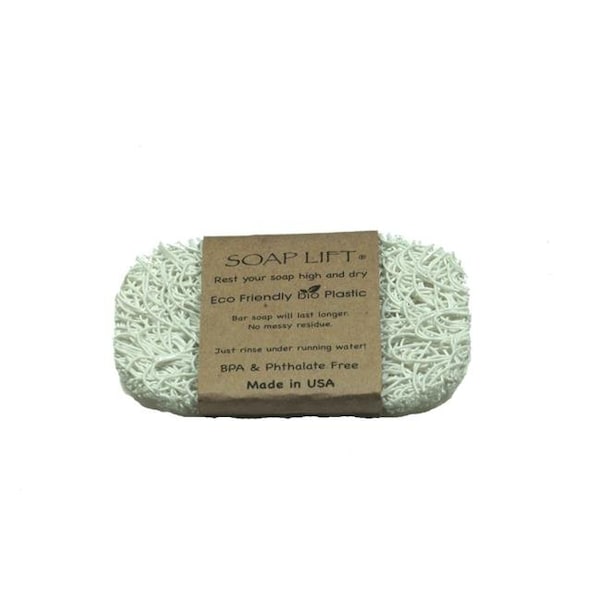Soap Lift Soap Lift 9471194 0.25 x 4.5 x 3 in. Bar Soap Saver White Bio Plastic - 9471194