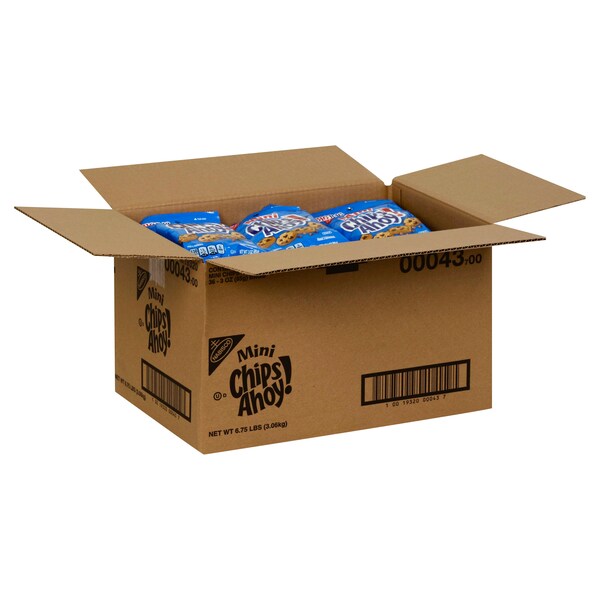¡Galletas Chips Ahoy! Chips Ahoy\R\N - Bolsa grande de 3 oz. de un solo servicio, paquete de 36 - 00043