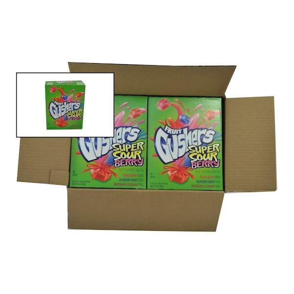 Betty Crocker Fruit Gushers Gluten Free Fruit Snacks Super Sour Berry 4.25 oz., PK48 - 16000-13551

Betty Crocker Frutas Gushers Sin Gluten Botanas de Frutas Super Ácidas Sabor Baya 4.25 oz., PK48 - 16000-13551