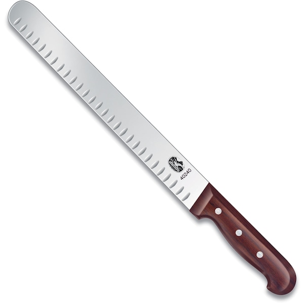 Swiss Army Brands Victorinox 40240 Kitchen Wood Slicing - Straight , 12In Wide, Granton Blade, 10.5In Width At Handle - VIC-7.6059.11