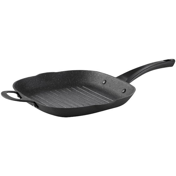 The Rock By Starfrit The Rock by Starfrit 060903-004-0000 11 x 11 in. Cast Iron Grill Pan - 060903-004-0000