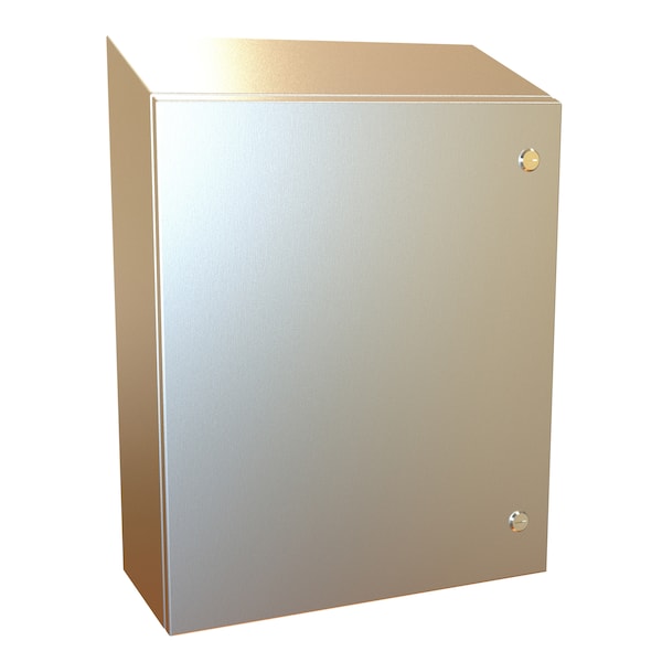 Hammond 304 Stainless Steel Electrical Enclosures, 24 in H, 8 in D, 20 in W, NEMA 4X, Hinged - ST242008SS