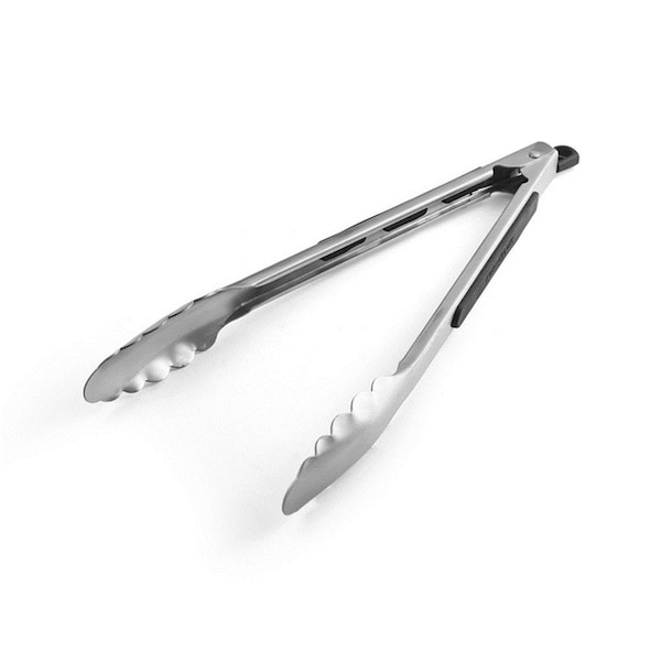 Farberware Farberware 6009321 12 in. Silver Silicone & Stainless Steel Tongs - 6009321