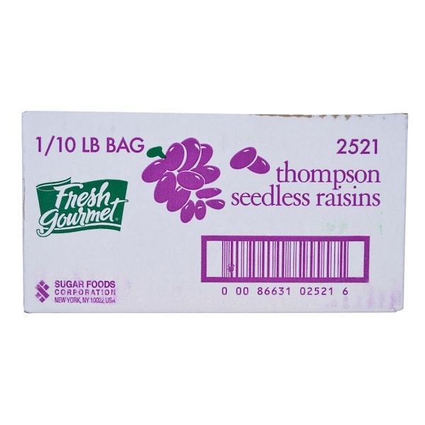 Frescos Gourmet Yellow Frame Farms Pasas Thompson Seedless 10 libras - 2521