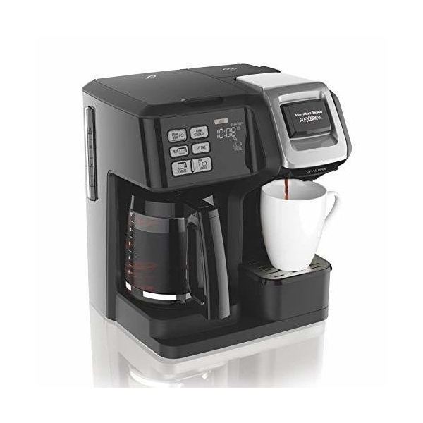 Hamilton Beach 49976 FlexBrew Trio 2-Way Single Serve Coffee Maker & Full 12c Pot, Compatible with K - 186363