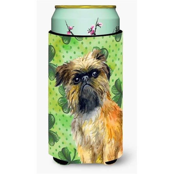 Carolines Treasures Carolines Treasures BB9861TBC Brussels Griffon St. Patricks Tall Boy Beverage Insulator Hugger - BB9861TBC