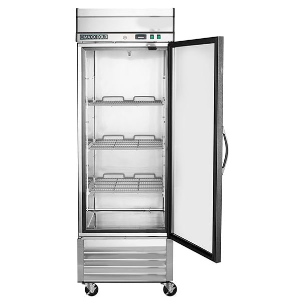 Maxx Cold Reach-In Refrigerator, Single Door, Bottom Mount, Glass 19.3 CUFT - MXSR-23GD