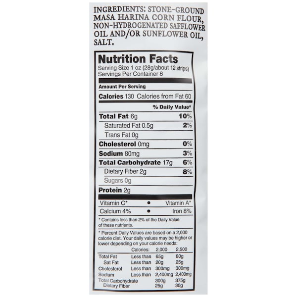 Montaña Verde 8 oz. Tiras de Tortilla Green Mountain Gringo, PK12 - 2.00300