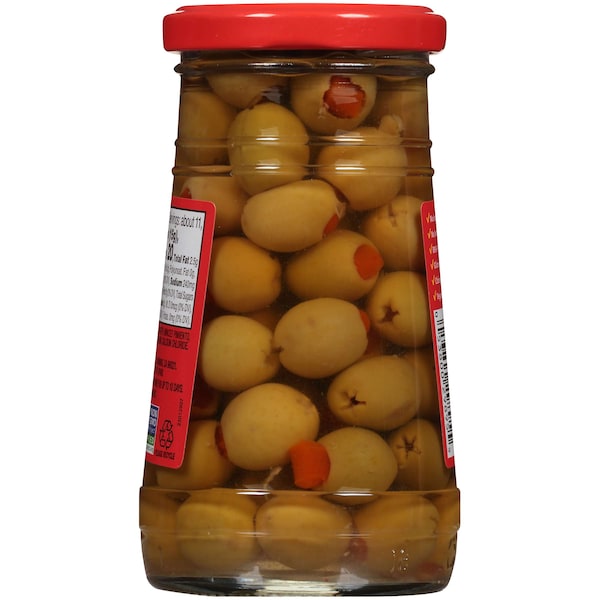 Aceitunas rellenas de manzanilla y pimiento Lindsay Lindsay español, frasco de 5.75 oz, paquete de 12 - A003712