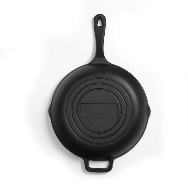 Commercial Chef 10'' Cast Iron Skillet, Pre-Seasoned Cast Iron Pan with Dual Pour Spouts - CHFL10