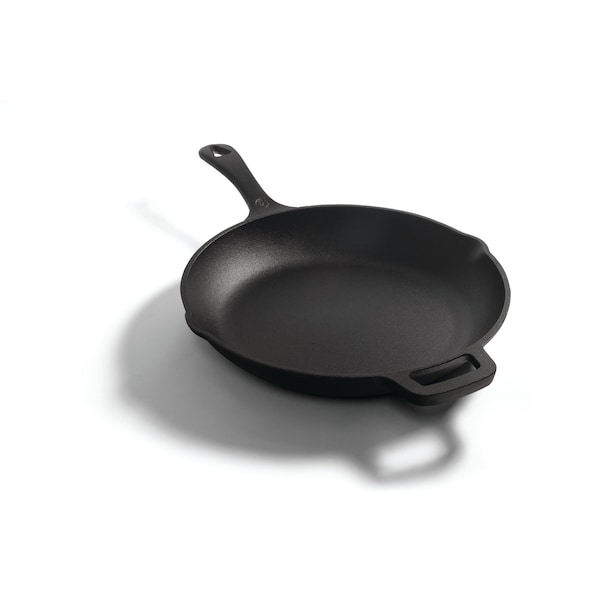Commercial Chef 10'' Cast Iron Skillet, Pre-Seasoned Cast Iron Pan with Dual Pour Spouts - CHFL10