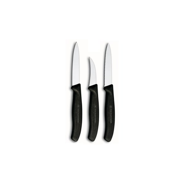 Swiss Army Brands 2024 6.7600.3Us1 48042 Vic-6.7113.3-X3 Kitchen Swiss Classic Sets 3-Piece Paring Set Black Packaged - VIC-6.7503-X3