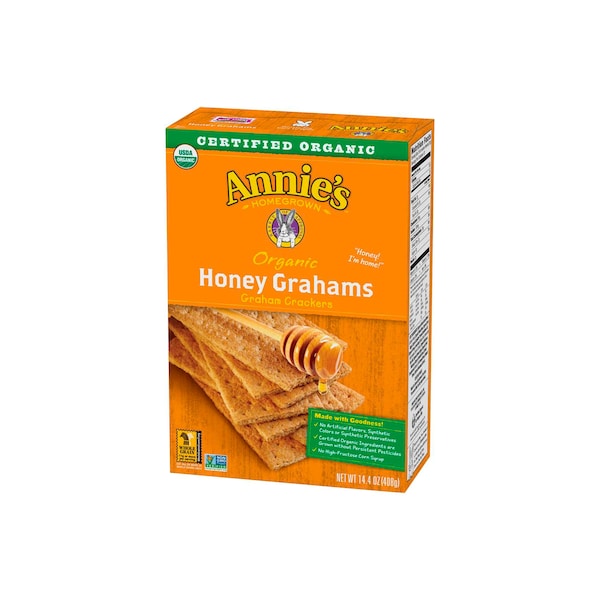 Galletas orgánicas de miel Graham de Annies, caja de 14.4 oz, paquete de 12 - 13562-00052