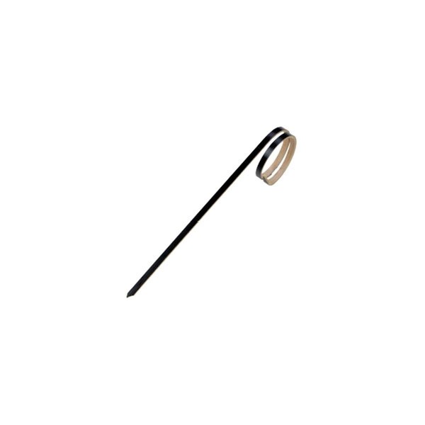 Packnwood 3.94 In. Joyo Rond Black Bamboo Skewer With Side Twist, 2000PK - 209BBJOYO9