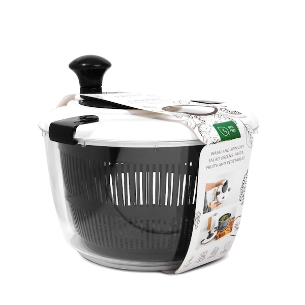 Bklyn Steel Co. 5L Salad Spinner - Onyx - 48068