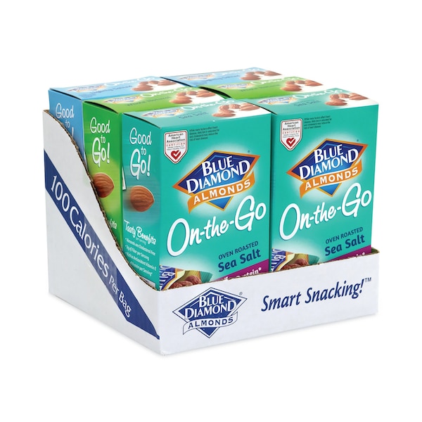 Paquete de variedad de almendras Blue Diamond, sabores surtidos, bolsa de 06 oz, PK42, 42PK - 220-00796