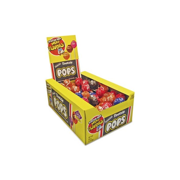 Industrias Tootsie Roll: TootsieRol, Tootsie Pops, 0.6 onzas, sabores variados, paquete de 100 - 0508