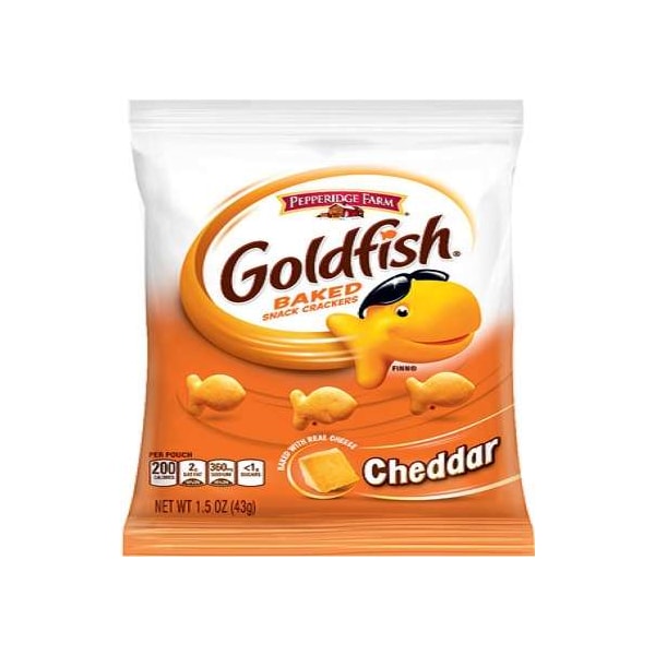 Granja Pepperidge Pepperidge Cheddar Goldfish de Queso 1.5 oz. Bolsa, PK72 - 000013539