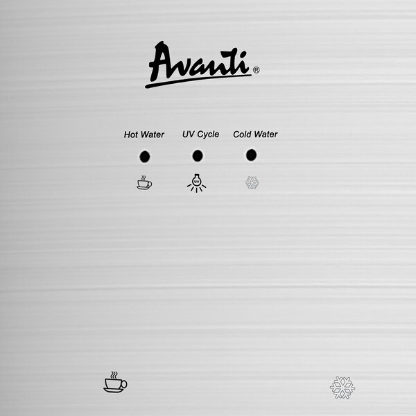 Avanti Bottom Loading Water Dispenser with UV Light, Stainless Steel - WDBMC810Q3S