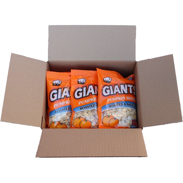 Semillas de calabaza gigante Gigante bocadillo tostadas y saladas de 5.15 oz., PK12 - 22550