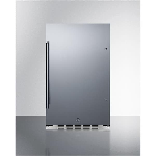 Summit Appliance Summit Appliance FF195H34 33.88 x 19 x 17.25 in. Shallow Depth Built-In Undercounter All-Refrigerator; Black Cabinet - FF195H34