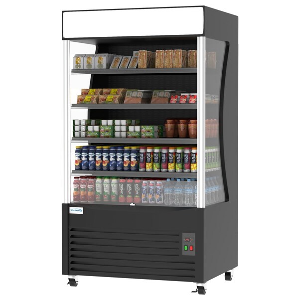 Koolmore Commercial Grab and Go Merchandiser, Black, 24 Cu. Ft. - CDA-25C-BK