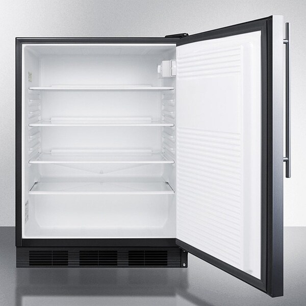 Summit Appliance Div. Summit  ADA Comp Built in Undercounter Refrigerator 5.5 Cu. Ft. Black - AL752BKBISSHV