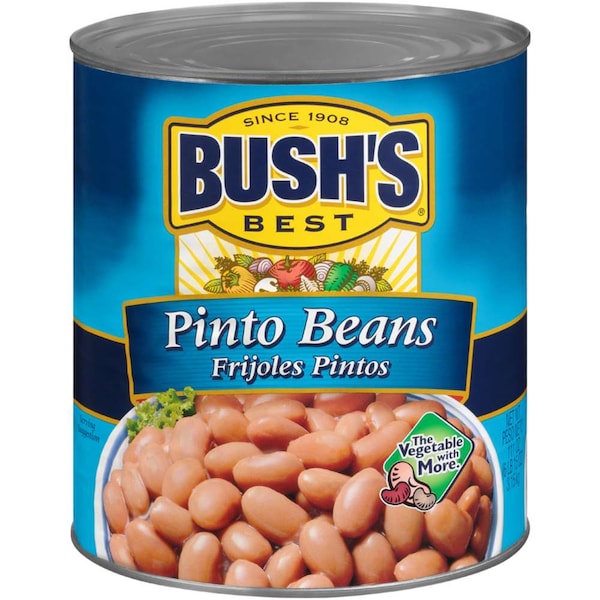 Mejores Frijoles Pintos de Bush's Best en Lata #10, Paquete de 6 - 01818