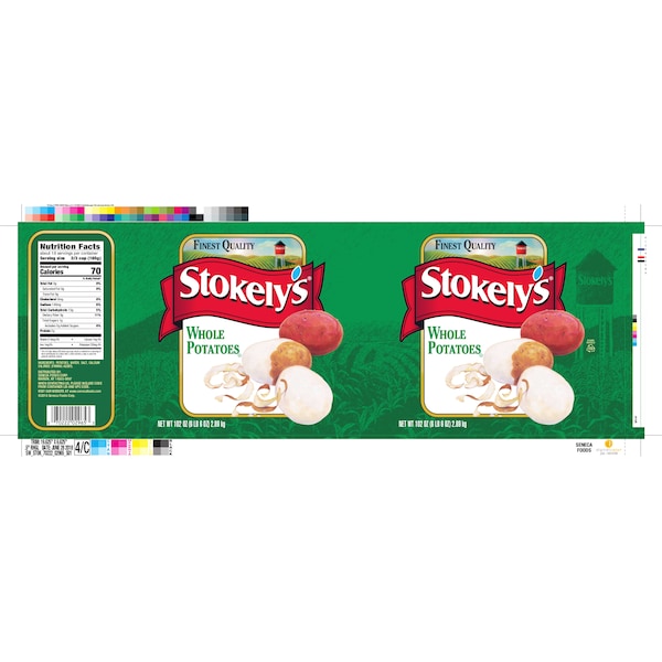Papas enteras de lujo Stokely Stokely de 102 oz lata, paquete de 6 - F007022292970