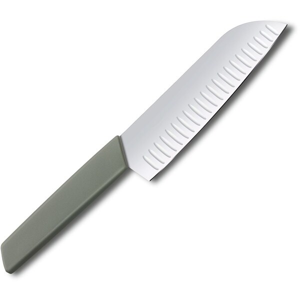 Swiss Army Brands 2024 Victorinox Kitchen Swiss Modern 7In Santoku Knife With Granton Blade Olive-Green - VIC-6.9056.17K6B