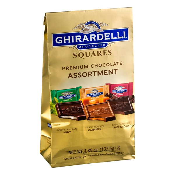 Ghirardelli Cuadrados de Chocolate con Cacao al 60% surtidos 4.8 oz., paquete de 6 - 62303