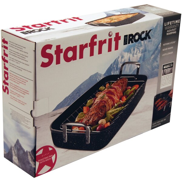 The Rock By Starfrit THE ROCK by Starfrit 17" Roaster with Rack & Stainless Steel Handles - 060325-002-0000