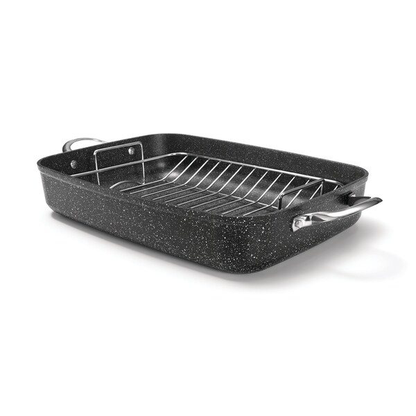 The Rock By Starfrit THE ROCK by Starfrit 17" Roaster with Rack & Stainless Steel Handles - 060325-002-0000